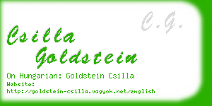 csilla goldstein business card